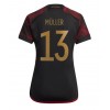Tyskland Thomas Muller #13 Bortatröja Dam VM 2022 Korta ärmar